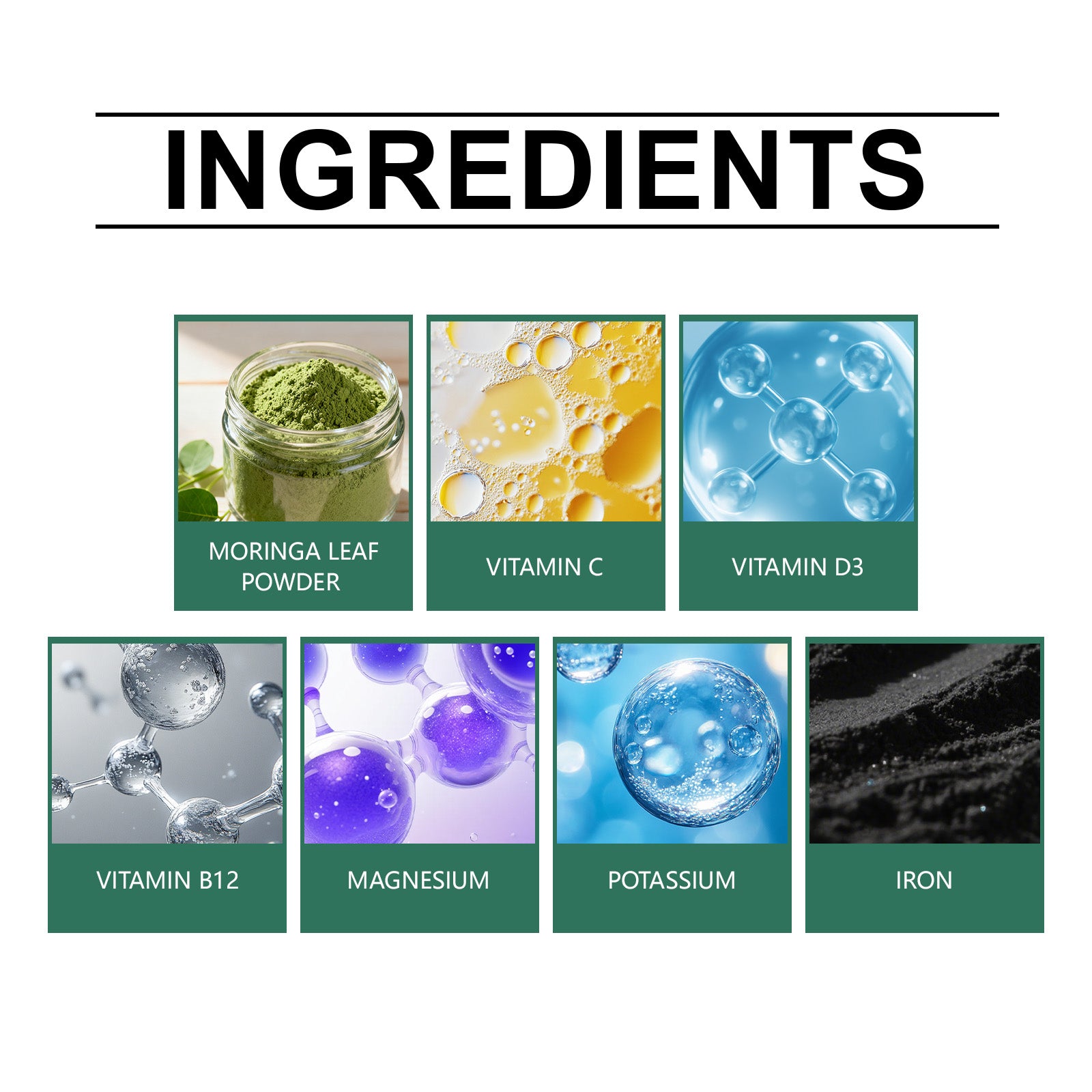 Gomitas Docteat Moringa para el sueño: suplemento dietético herbal para la relajación nocturna, vegano y con ingredientes naturales, 60 unidades